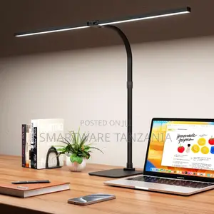 Double Bar LED Desk Lamp - Dimmable, Office/Study