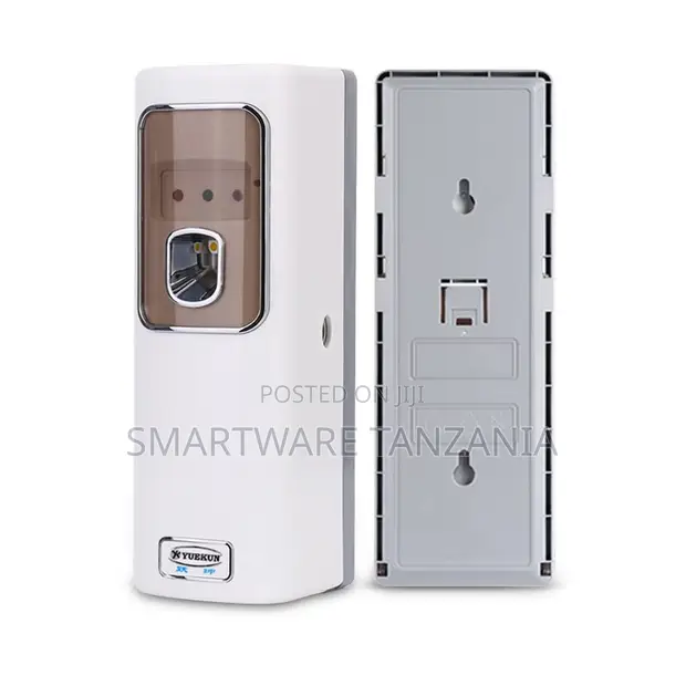 Yuekun White Automatic Air Freshener Dispenser with Wall Bracket - 1