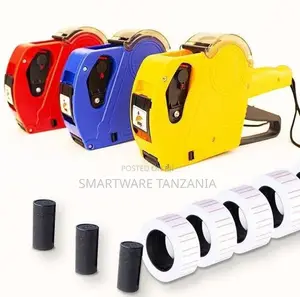 MX5500 Price Label Gun Set (Red, Blue, Yellow) with Labels
