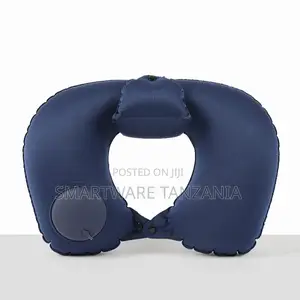 Navy Blue U-Shape Travel Pillow with Chin Support