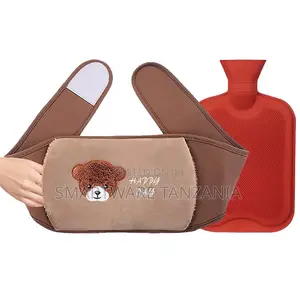 Cute Bear Hot Water Bottle with Waist Warmer Belt