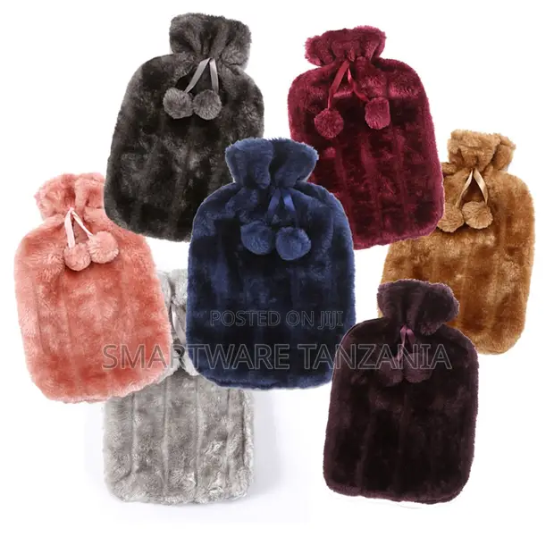 Premium Faux Fur Hot Water Bottle Covers - 7 Shades - 1