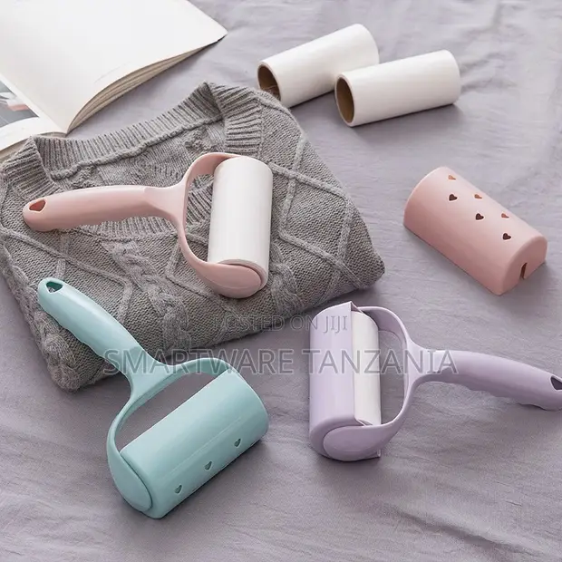 Pastel Lint Roller Set (Pink, Teal, Purple) with Refills - 1