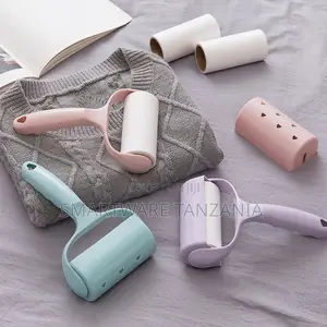 Pastel Lint Roller Set (Pink, Teal, Purple) with Refills