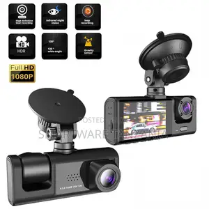 Dual Lens 1080p Dash Cam with Night Vision & HDR