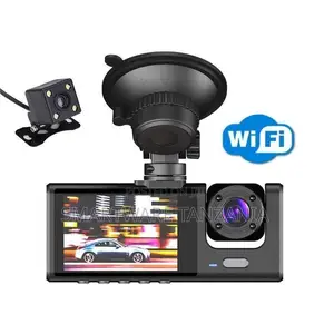WiFi Dash Cam with Rear Camera & LCD Screen