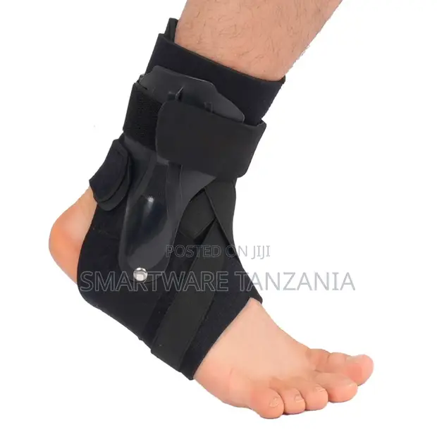 Ankle Support Brace - Hard Shell, Velcro Strap - 1