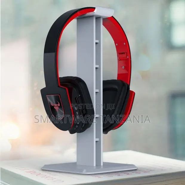Aluminum Headphone Stand Desk Holder White - 1