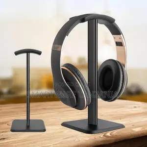 Kisimamo cha Headphone cha Nyeusi cha Alumini - Kina Kazi Nyingi