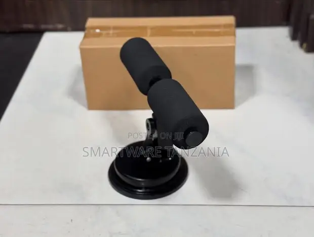 Sit Up Bar with Suction Cup Base - Adjustable Foam Handle - 1