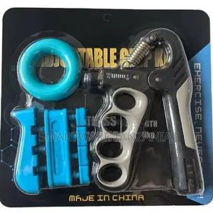 3-Piece Adjustable Hand Grip Strength Kit - Blue