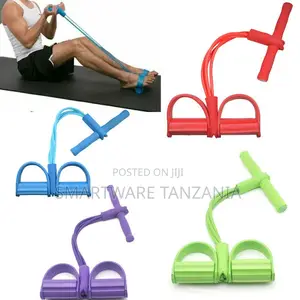 Foot Pedal Resistance Band Sit Up Puller - Gym Nyumbani Rangi 4