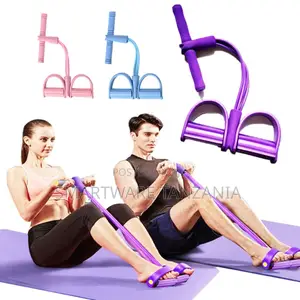 Foot Pedal Pull Rope Resistance Band Core Trainer