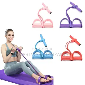 Sit Up Resistance Pull Band Foot Pedal Yoga Toning