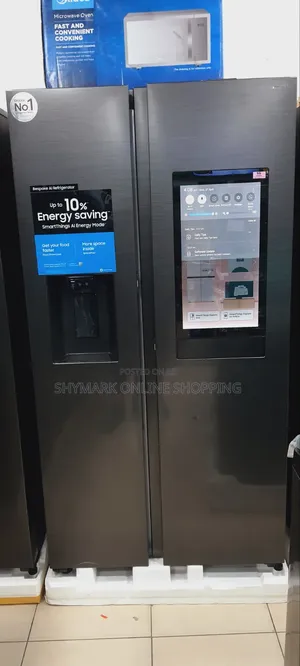 Samsung Bespoke AI Side-by-Side Refrigerator Family Hub (RS90F65ANF)