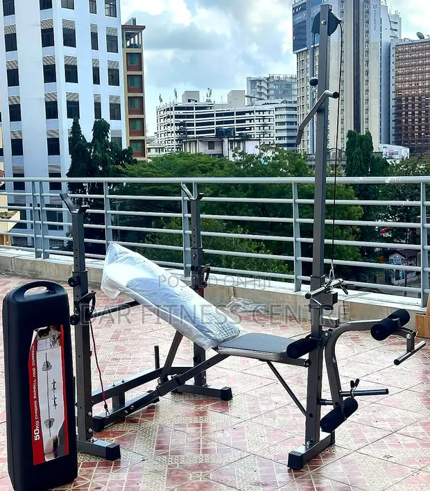 Combination Bench Press & 50kg Weight Set - 1