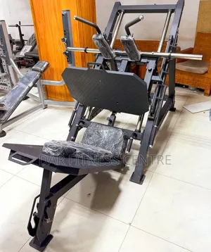2-in-1 Leg Press Hack Squat Machine