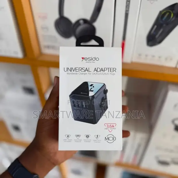 Yesido MC10 Universal Travel Adapter 3.6A USB - 1