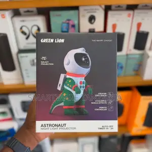 Green Lion Astronaut Galaxy Light Projector