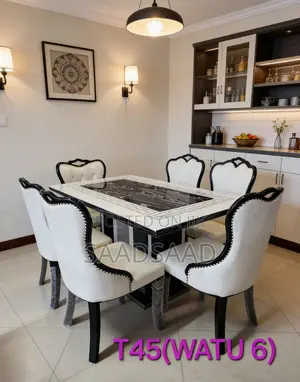 Brand New Marble Dining Table (Seats 6)
