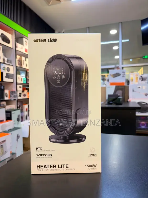 Green Lion Heater Lite Fan Heater yenye Timer - 1