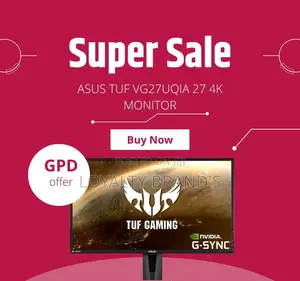 27" Asus TUF VG27UQIA Monitor - 4K UHD Gaming Display