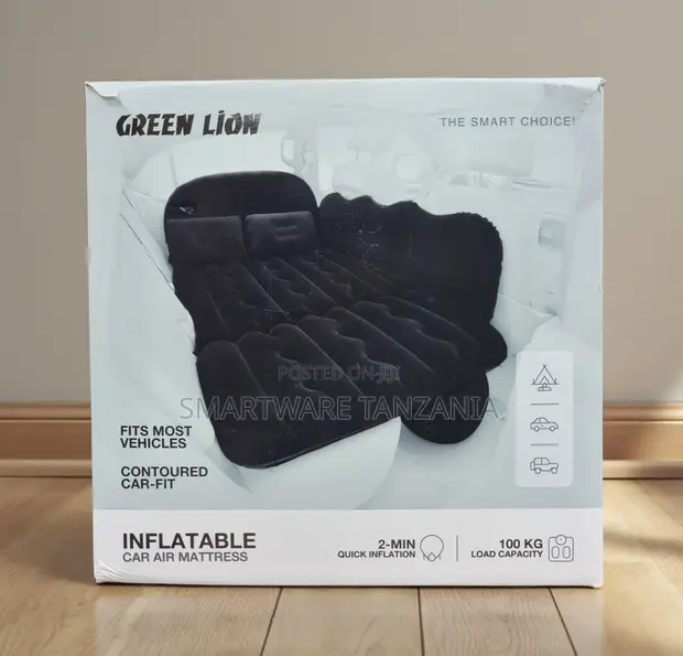 Green Lion Inflatable Car Air Mattress - Universal Fit - 1
