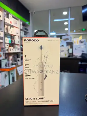 Brashi ya Meno ya Umeme ya Porodo Smart Sonic, Njia 6, Inazuia Maji IPX7
