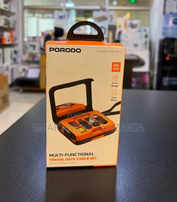 Porodo 60W Multi-Functional Travel Data Cable Set - 1