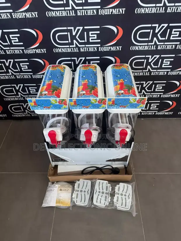Mashine Mpya ya Slush Juice Vichwa Vitatu (45L) - 1