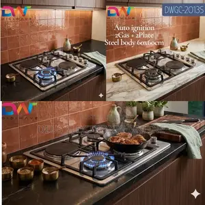 Digiwave Built-in 2 Gas + 2 Plate Cooker