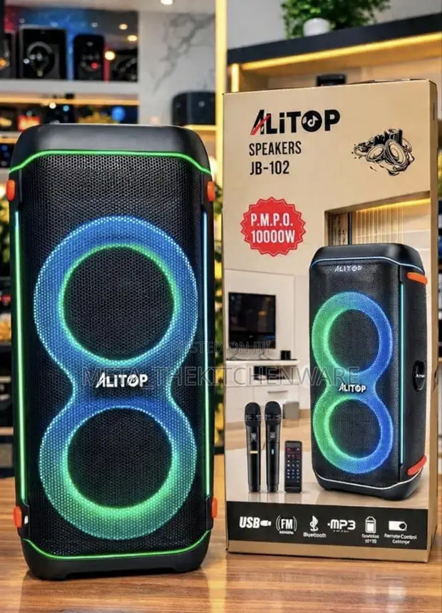 Alitop Party Speaker JB-102 Dual Powerful Sound 10000W - 1