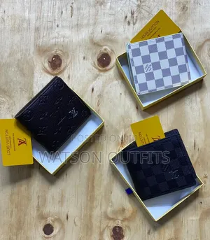 Men's Genuine Leather Wallets - Gucci, Louis Vuitton & Others