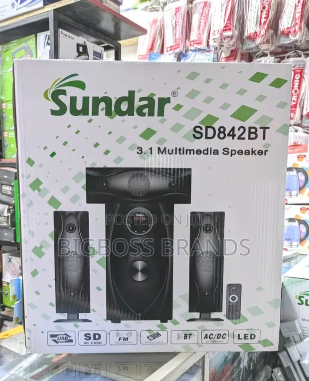 Sundar 3.1 Multimedia Subwoofer Speaker SD842BT - 1