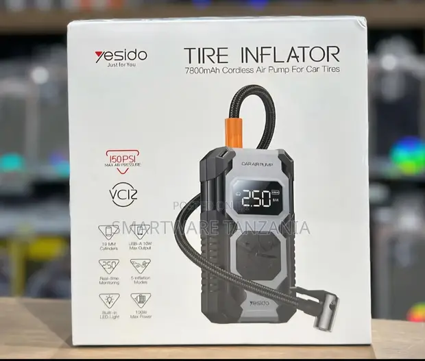 Yesido Portable Tire Inflator 7800mAh Cordless Air Pump - 1