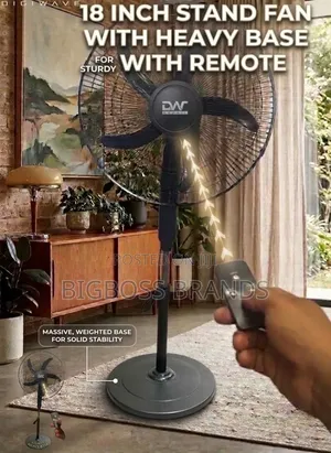 Digi Wave Stand Fan 18" na Remote