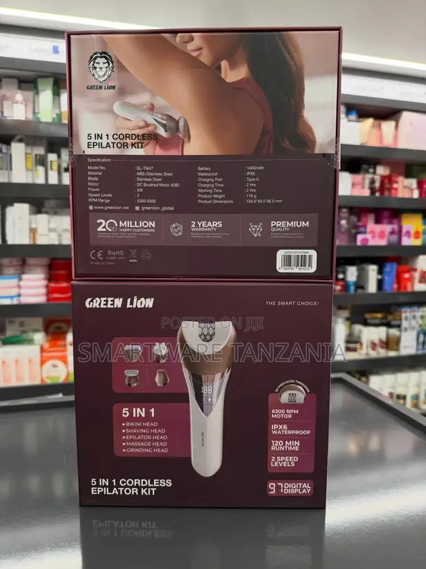 Green Lion 5-in-1 Cordless Epilator Kit - 1