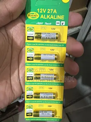 12V 27A Alkaline Battery Card - 5pcs