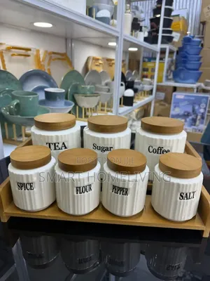 7 Piece Ceramic Kitchen Canister Set