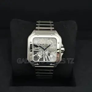 Cartier Santos De Cartier Skeleton Watch | Silver