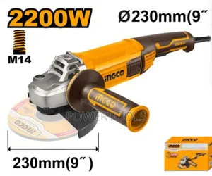 INGCO Angle Grinder 9" 2200W
