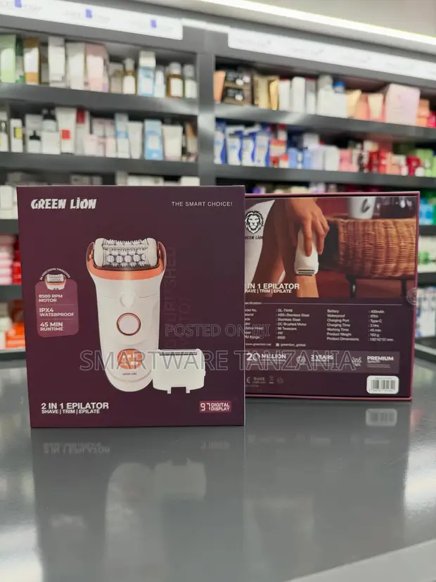 Green Lion Epilator, Shaver & Trimmer 2-in-1 - 1