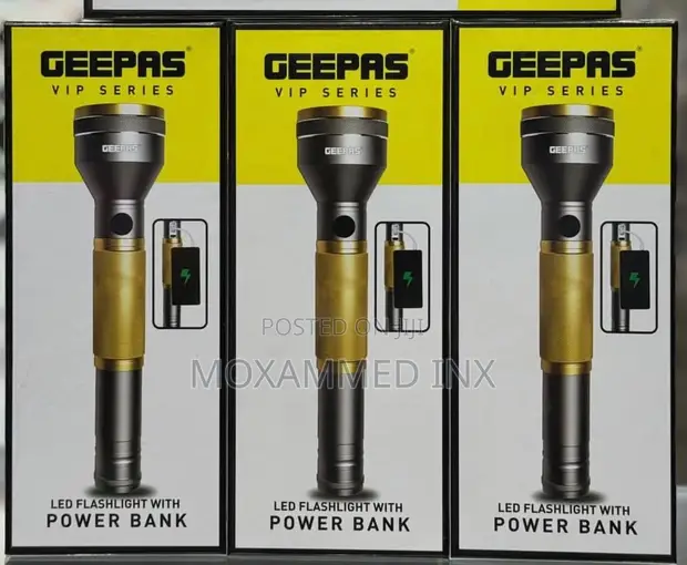 Geepas VIP Series Torch with Power Bank - 1