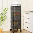 5-Tier Kitchen Storage Trolley with Wheels - 3