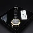 Men's Zhuoheng Leather Strap Watch with Built-in Lighter - 3