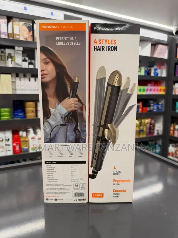 Porodo Lifestyle 4-Style Hair Iron - 1