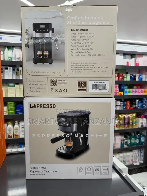 Lepresso Suprema Espresso Machine with Milk Steamer - 1