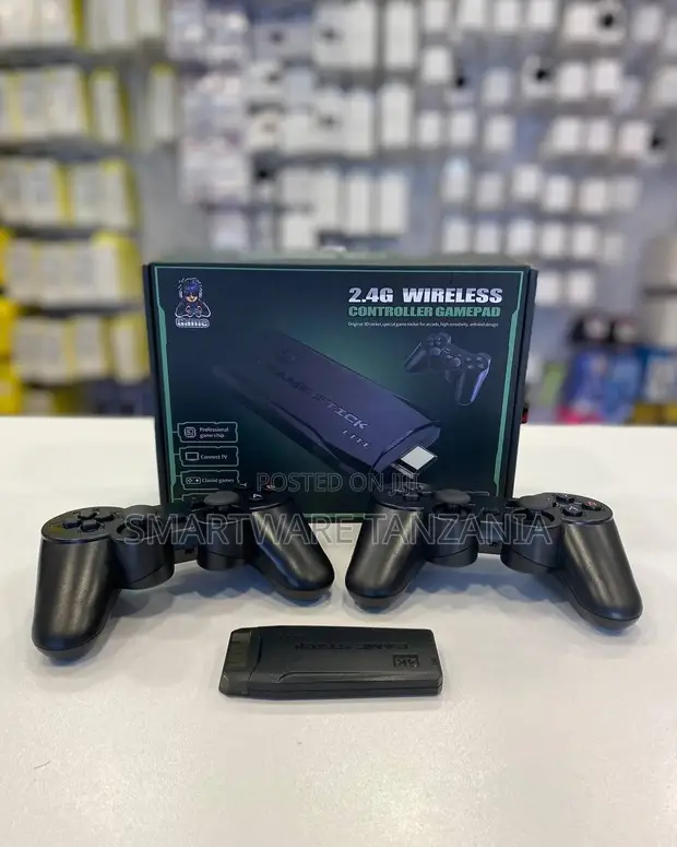 Wireless 2.4G Game Stick Console with Dual Controllers - 1