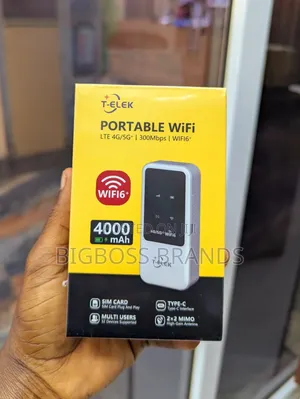 T-Elek Pocket Wi-Fi 6+ Portable (Inaunganisha Watu 32)