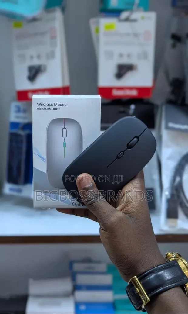 Rechargeable Wireless Mouse - Black - 1